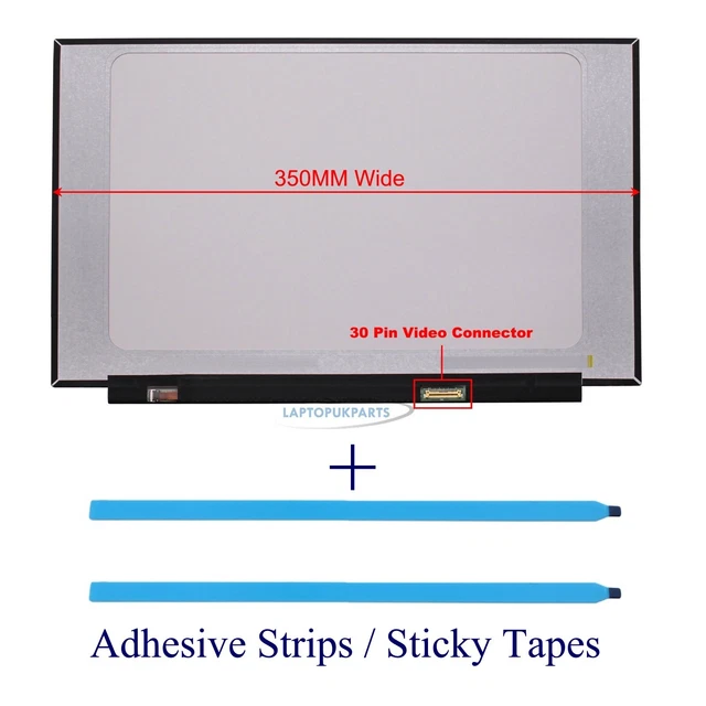 Dell CN-09Y4K4 DP/N 9Y4K4 09Y4K4 15,6" IPS LCD FHD Bildschirm 30 Pin 1080p + Streifen