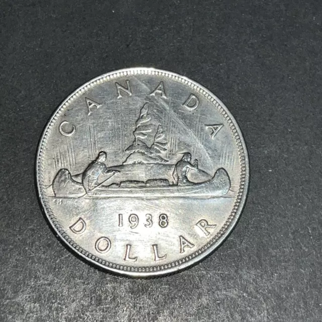 1938-Canada George Vl Silver Dollar
