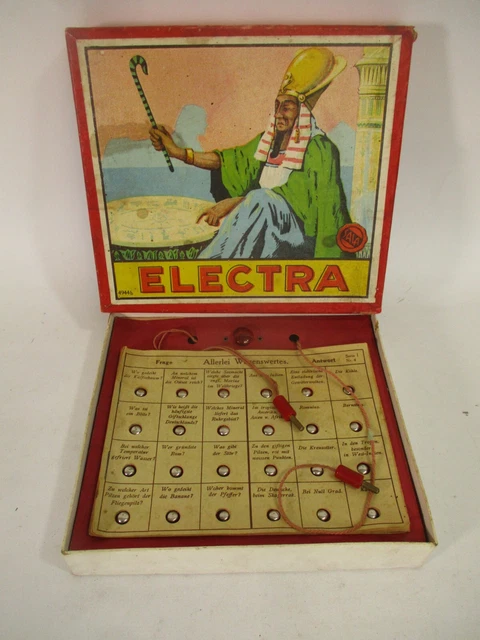 "Electra" elektronisches Brettspiel DRGM Lernspiel um 1940