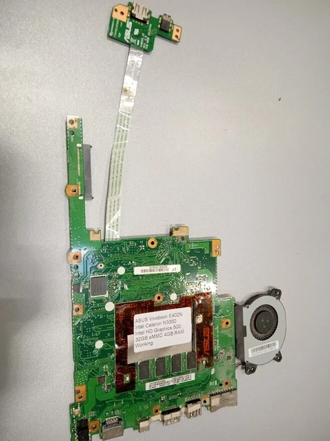 Carte Mère HP 14-bs005nf Avec Processeur Intel Celeron N3030 1.60 GHz Et SSD 32 Go - Reconditionnée Et Testée