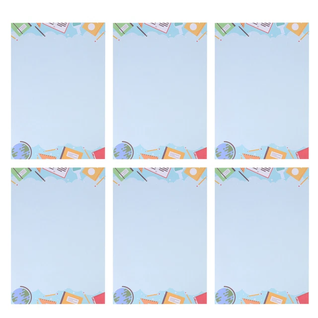 50 Pcs Papier Briefkopf Kindergarten Student Seiten Schreiben Briefpapier Für