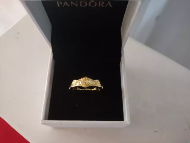 Pandora S925 ALE Game Of Thrones Gold House Of The Dragon Ring size 54