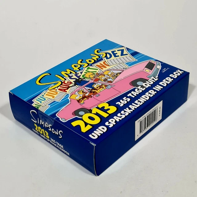 2012 Bongo / Panini Books Simpsons Quiz & Spasskalender 2013 German 365 Day /