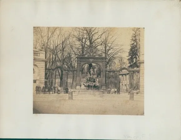 Photo Nancy Meurthe et Moselle, um 1870, Place Stanislas Brunnen - 10441331