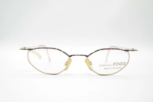 Lunettes Vintage Marjoe 50061 - Monture Ovale Multicolore Transparent/or - Taille 53mm, Neuf Sans étiquette