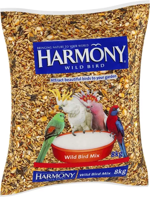 HARMONY Wild Bird Seed Mix 8 kg | One Size | Fast & Free Shipping | Brand New AU