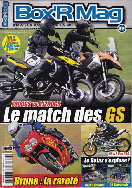 Box'rmag N°20 Bmw F800Gs Vs R1200Gs / Brune 1000 / 650 Gs Rallye Touratech