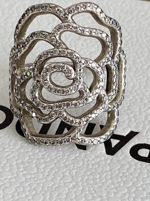 Pandora shimmering rose ring discount