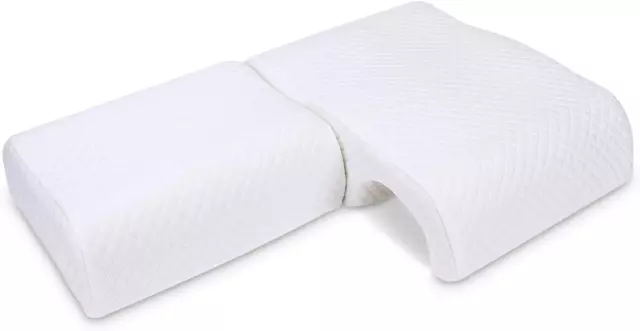 Memory Foam Pillow For Couples Adjustable Cube Cuddle Side Sleepers NEW
