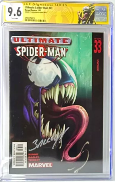 Ultimate Spider-Man # 33 (2003) Signed by Mark Bagley CGC 9.6 NM+