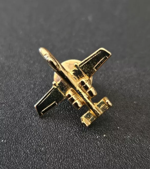 Fairchild Republic A-10 Warthog Gold Lapel Hat Pin Tie Tack
