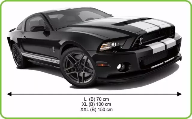 Pegatina de pared para coche FORD MUSTANG GT500 Shelby negro 2