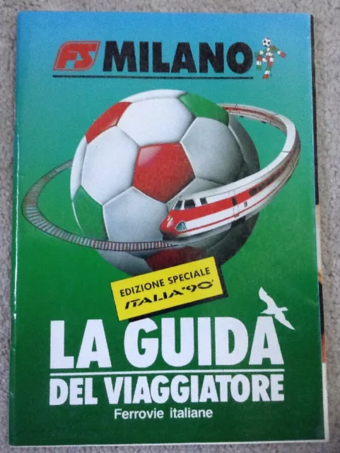 Italia 1990 World Cup Tourist Guide Book For Milan. Football Memorabilia.