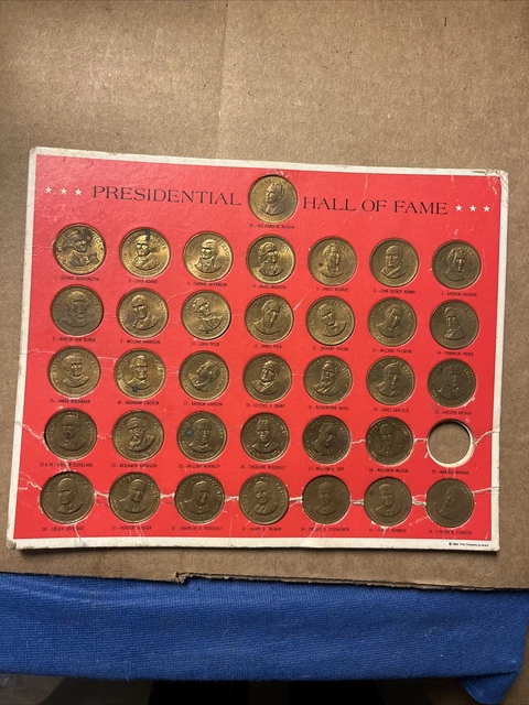 U.S. PRESIDENTIAL HALL OF FAME COLLECTOR'S SET - Missing 1 Coin