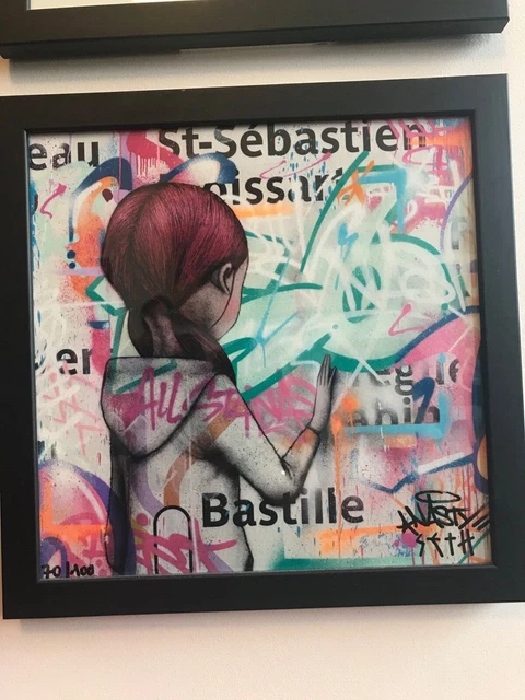 SETH SERIGRAPHIE METRO BASTILLE 2017 Seth et Nasty signée et numeroté 
