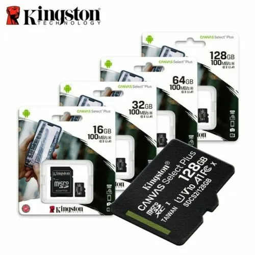 Kingston Micro SD 32GB 64GB 128GB Karte SDHC SDXC Speicherkarte TF Klasse 10