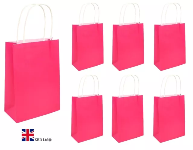 PLAIN NEON PINK HEN PARTY BAGS Girls Ladies Night Stag Do Goodies Favors Gift UK