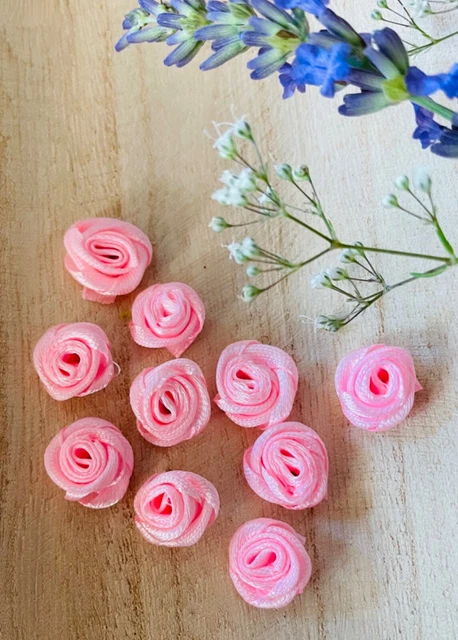 10 Diorröschen Satinröschen Streublüten Satinröschen Deko rosa 