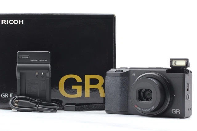 [MINT in BOX] Ricoh GR II 16.2 MP Digital Compact Camera Black From JAPAN 861