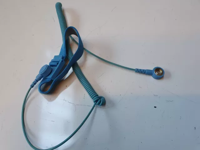 Wrist Strap Coil Cord Blue