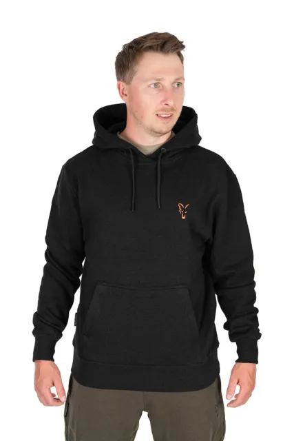 Fox Collection Hoody Black & Orange - Collection 2023 All Sizes - Carp Fishing