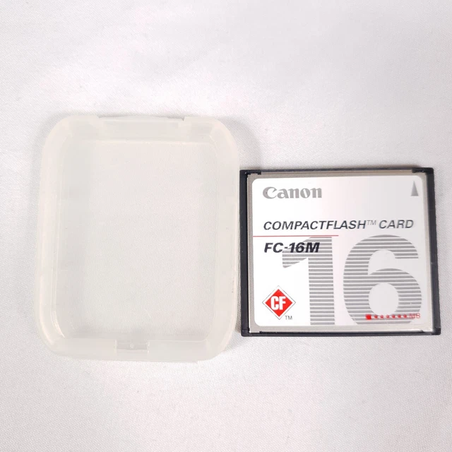 Tarjeta de memoria para cámara flash compacta Canon 16 MB FC-16M MEGABYTE CF con estuche