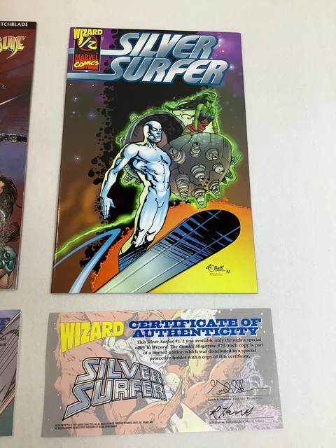 Devils Reign #1/2 (Witchblade) + Silver Surfer #1/2 Wizard/Marvel/Top Cow 97/98 3