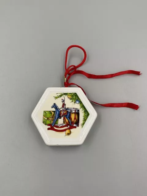 Vintage Christmas Memories 3”  Porcelain Ornament ~ No Scent Pellets Or Box