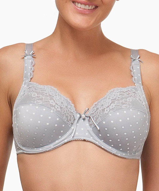 Soutien-gorge Lise Charmel 95A, Modèle Ultra Féminin ACC8542, Couleur Gris - Neuf Sans étiquettes