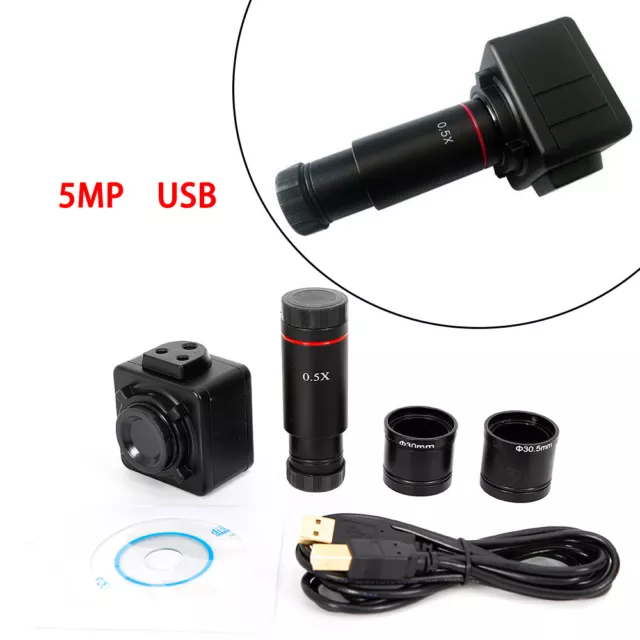 CMOS Digital Camera 5MP Electronic Eyepiece HD USB Microscope Accessory NEW
