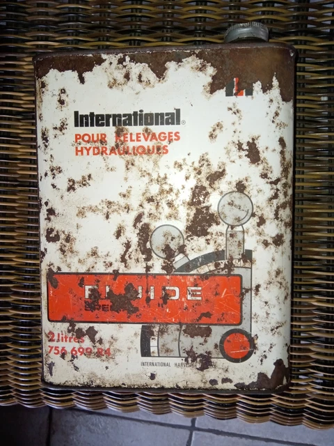 Ancienne Plaque D'immatriculation Moto + Bidon Huile émaillé - Déco Garage