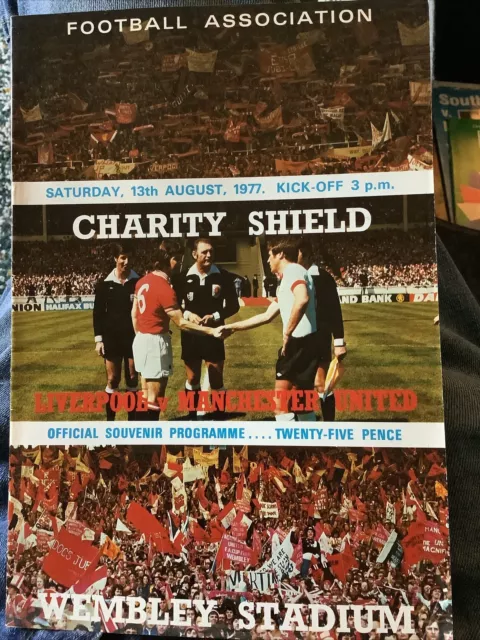 Liverpool v Manchester United 1977 Charity Shield Programme