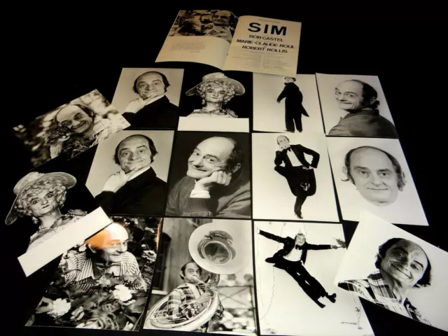 SIM rare 18 photos presse argentique cinema annees 70 + dossier presse