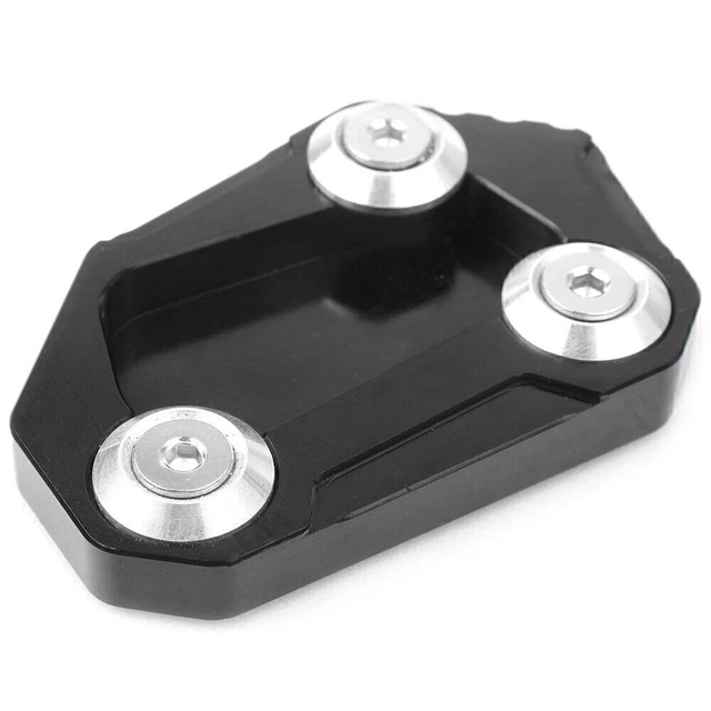 Kickstand Side Stand Enlarge Plate Pad For BMW S1000R HP4 2014 2015 2016 BLK