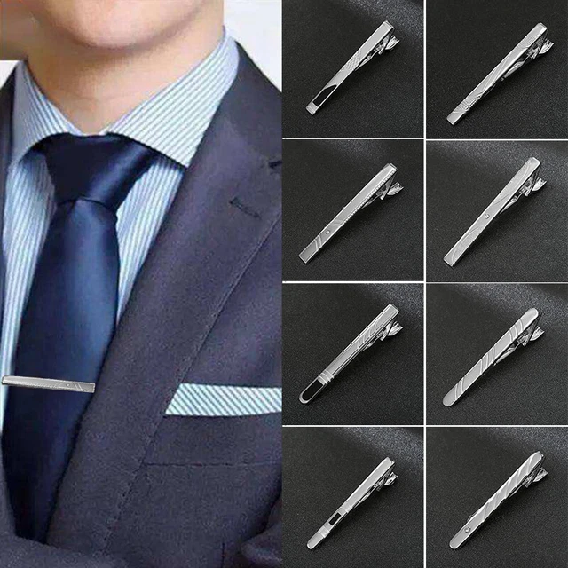 Men Classic Tie Clips Copper Tie Bar Enamel Tie Collar Pin Business Necktie Cl