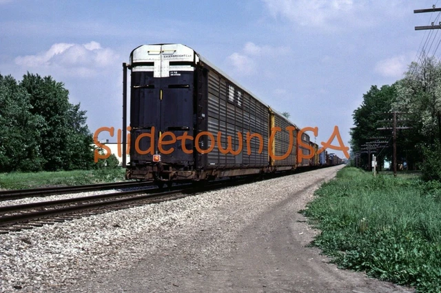 Vtg 1985 Orig Photo Train Slide 6190 NS Norfolk Southern Excessheight Car X2B024