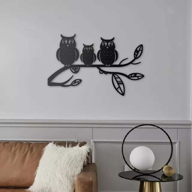 , Metall, Wandkunst, Dekor, Vögel auf Zweig, Skulptur, Wanddekoration, Ornament