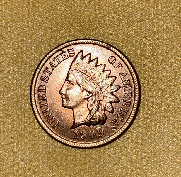 US Lincoln Wheat 1C Cent Penny Roll 1909-S/1909 Indian Head Cent BU (50 Coins) 3