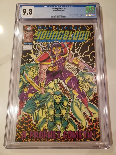 Youngblood 2 (green logo) CGC 9.8 Image Comics 1992, 1st Prophet