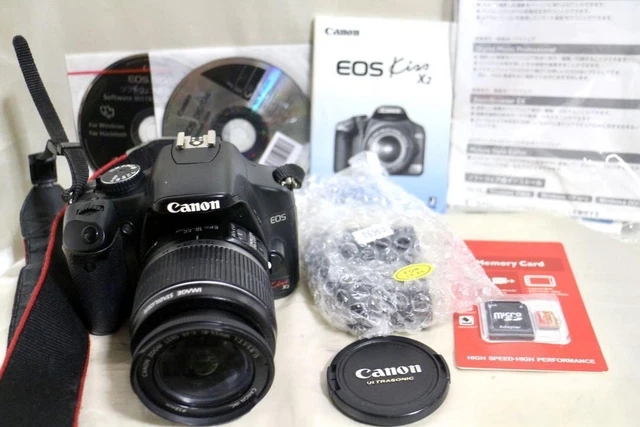 CANON EOS KISS X2 EF-S 18-55mm Standard Lentille Set D EUR 137,68