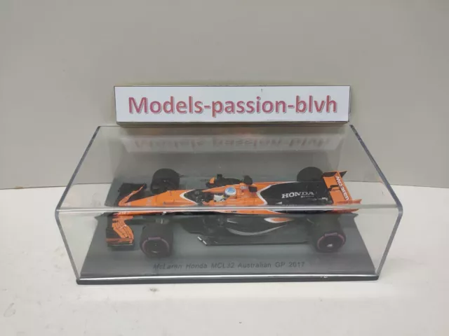 McLaren MCL32 Fernando Alonso Australian GP 2017 1/43 Spark