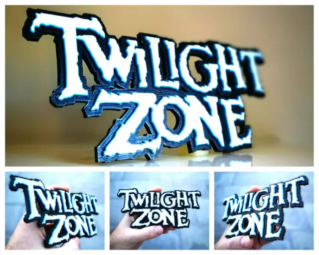 Twilight Zone 3D logo / shelf display / fridge magnet - pinball collectible