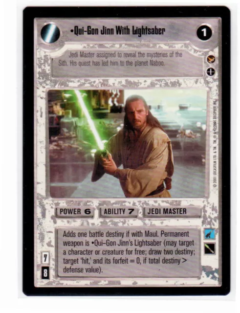 Qui-Gon Jinn's Lightsaber – SWCCG Cards