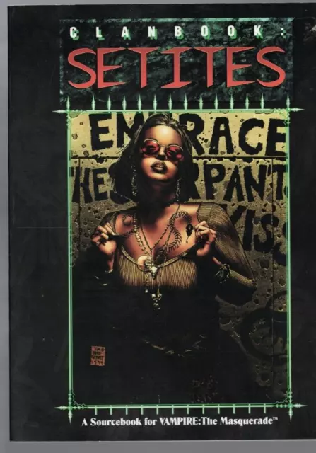 PAPER MEMORABILIA ,SETITES CLANBOOK , VAMPIRE , THE MASQUERADE by RICHARD WATTS