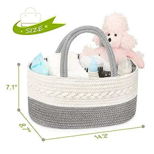 Diaper Caddy Organizer for Baby Boy and XL Changing Table Organizer 3