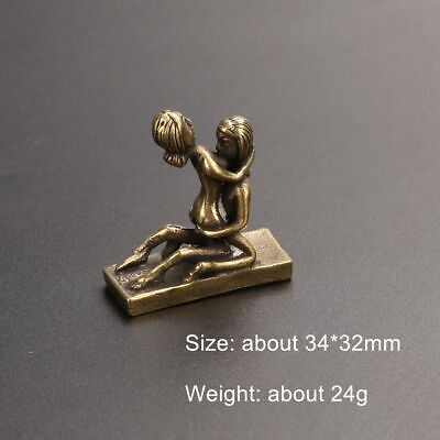 Lover Brass Handwork Sex Position Figure Statue Sexual Charm Craft Ornaments