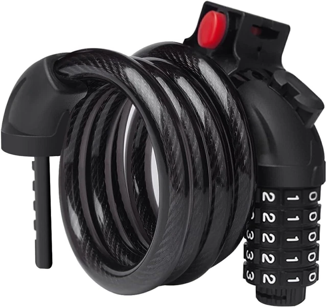 2 Pièces Antivol Vélo Cadenas De Vélo Pour Vélo Serrure Robuste Chaîne Antivol De Vélo Antivol