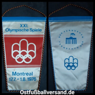 ORIG. WIMPEL DDR Fernsehen Olympia Montreal 1976 pennant Olympic games