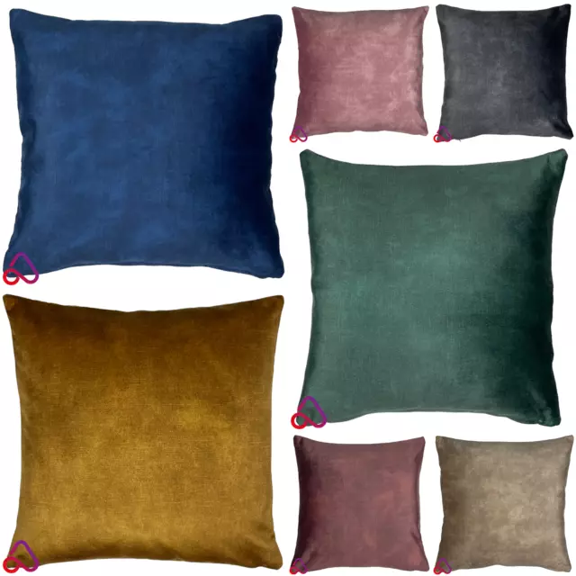 Coniston Velvet Cushion Cover Soft Feel Pillow Case Home Decor Sofa Bed Scatter