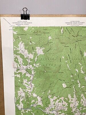 Spruce Pine Pisgah Forest North Carolina Tennessee Valley Authority TVA 1960 Map 2
